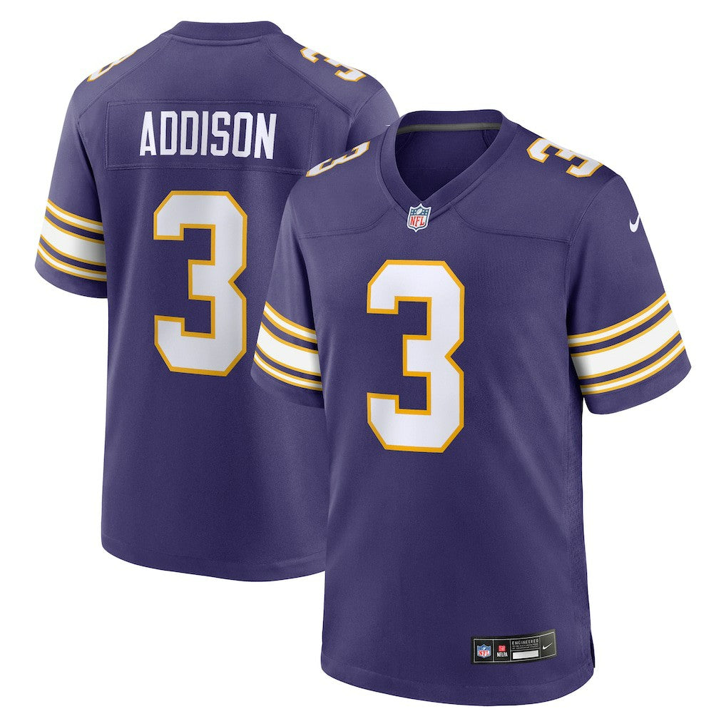 Jordan Addison Minnesota Vikings Alternate Game Jersey - Purple | Nike for sale