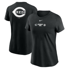 Cincinnati Reds Women's Over Shoulder T-Shirt - Black | Nike