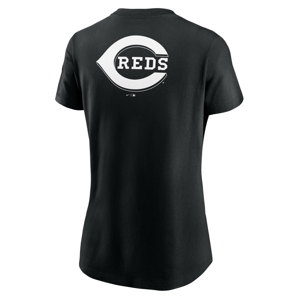 Cincinnati Reds Women's Over Shoulder T-Shirt - Black | Nike