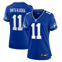 Jaxon Smith-Njigba Seattle Seahawks Women's Throwback Player Game Jersey - Royal | Nike outlet
