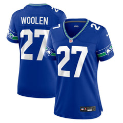 Tariq Woolen Seattle Seahawks Women's Throwback Player Game Jersey - Royal | Nike cheap