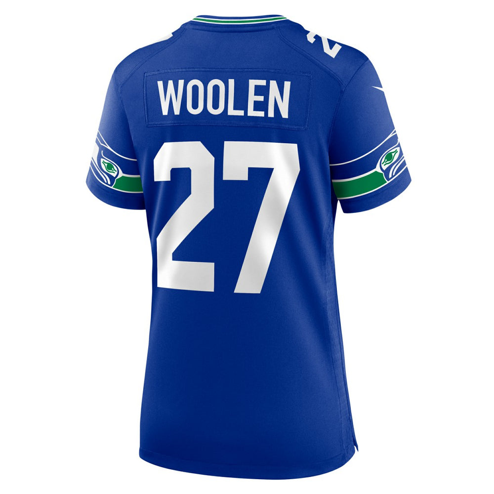 Tariq Woolen Seattle Seahawks Women's Throwback Player Game Jersey - Royal | Nike cheap