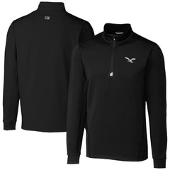 Philadelphia Eagles Cutter & Buck Traverse Stretch Quarter-Zip Pullover - Black for sale