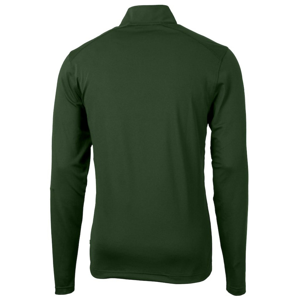 Philadelphia Eagles Cutter & Buck Virtue Eco Pique Recycled Quarter-Zip Pullover - Hunter Green on sale
