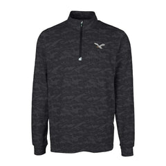 Philadelphia Eagles Cutter & Buck Traverse Camo Print Stretch Quarter-Zip Pullover - Black outlet