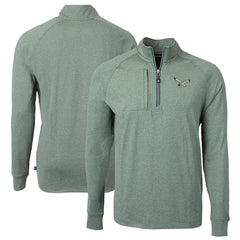 Philadelphia Eagles Cutter & Buck Adapt Eco Knit Heathered Recycled Quarter-Zip Pullover - Heather Green online