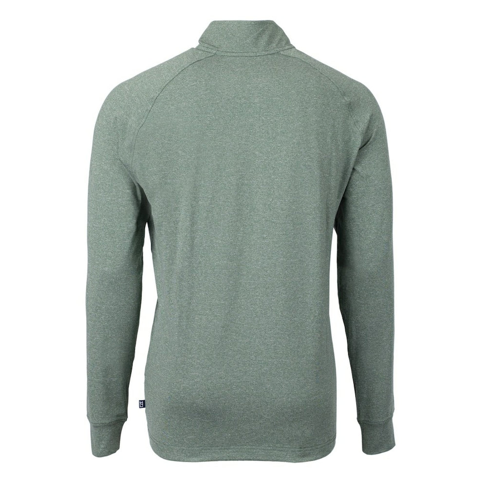 Philadelphia Eagles Cutter & Buck Adapt Eco Knit Heathered Recycled Quarter-Zip Pullover - Heather Green online