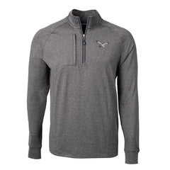 Philadelphia Eagles Cutter & Buck Adapt Eco Knit Heathered Recycled Quarter-Zip Pullover - Heather Black online