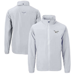 Philadelphia Eagles Cutter & Buck Charter Eco Recycled Full-Zip Jacket - Silver sale