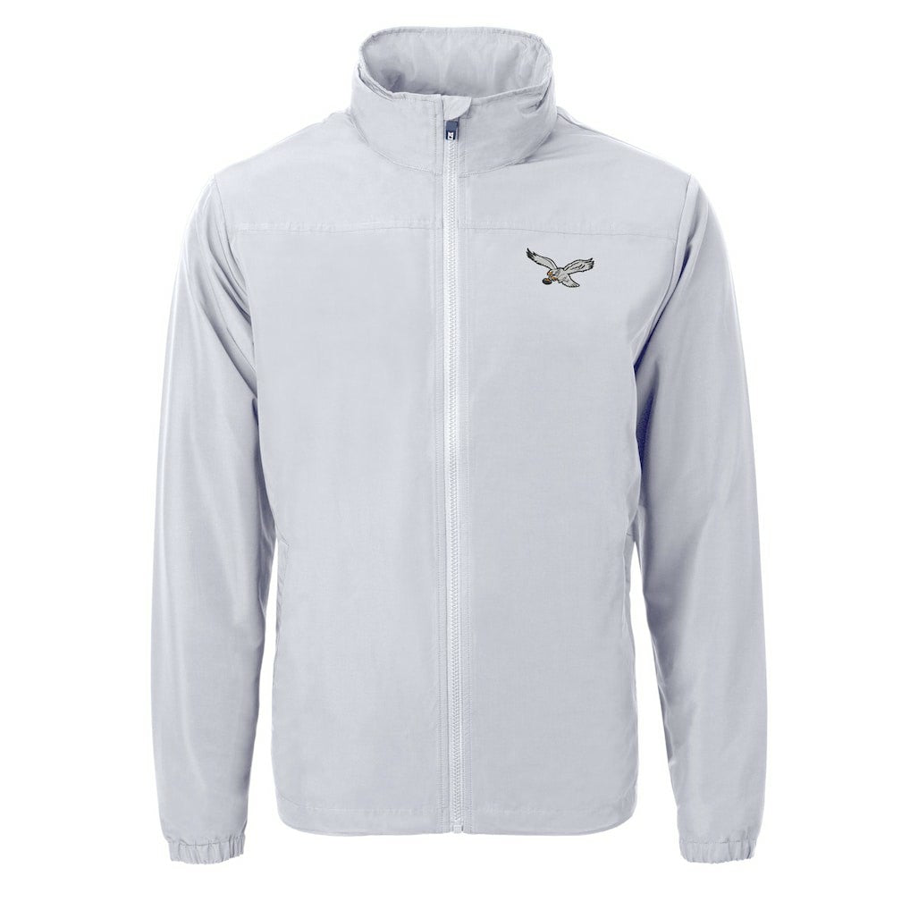 Philadelphia Eagles Cutter & Buck Charter Eco Recycled Full-Zip Jacket - Silver sale