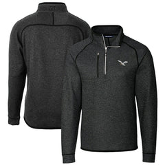 Philadelphia Eagles Cutter & Buck Mainsail Sweater-Knit Half-Zip Pullover Jacket - Heather Charcoal online