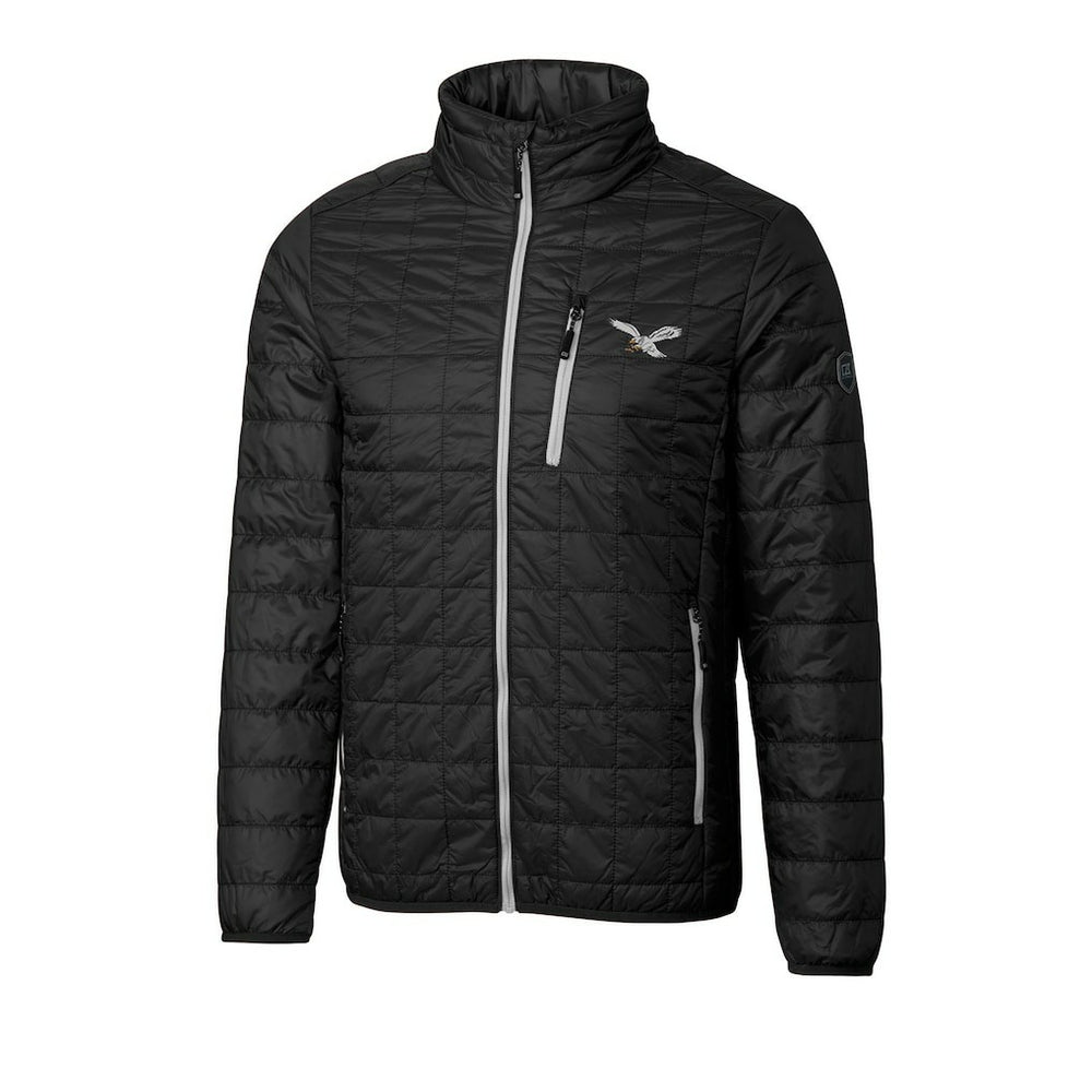 Philadelphia Eagles Cutter & Buck Rainier PrimaLoft Eco Insulated Full-Zip Puffer Jacket - Black outlet