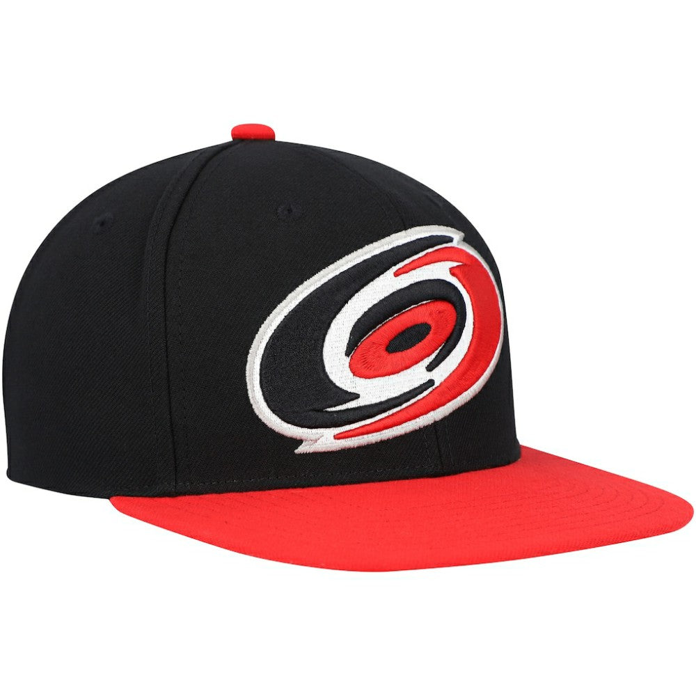 Carolina Hurricanes Mitchell & Ness Core Team Ground 2.0 Snapback Hat Black