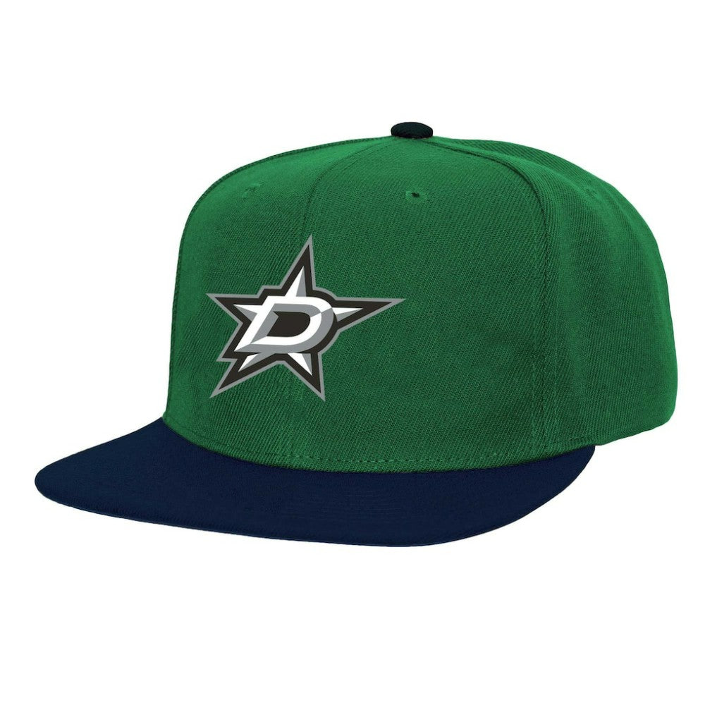 Dallas Stars Mitchell & Ness Core Team Ground 2.0 Snapback Hat Kelly Green