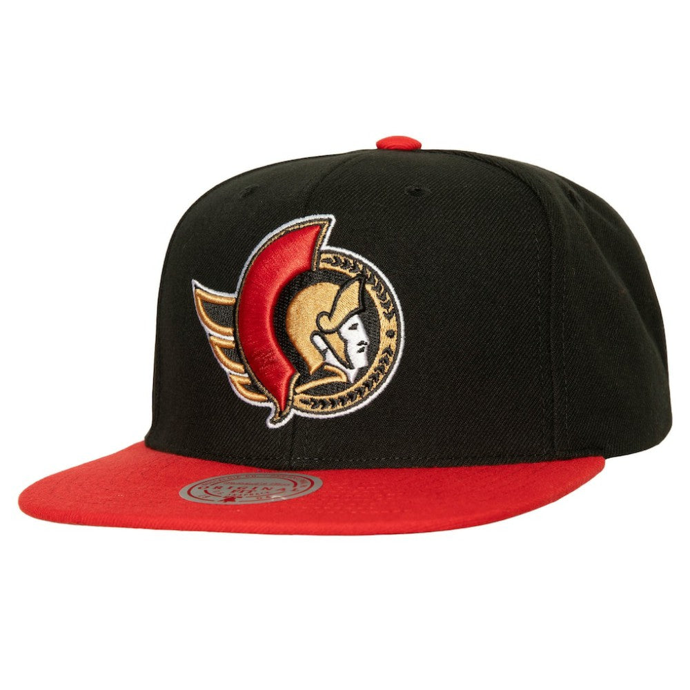 Ottawa Senators Mitchell & Ness Core Team Ground 2.0 Snapback Hat Black