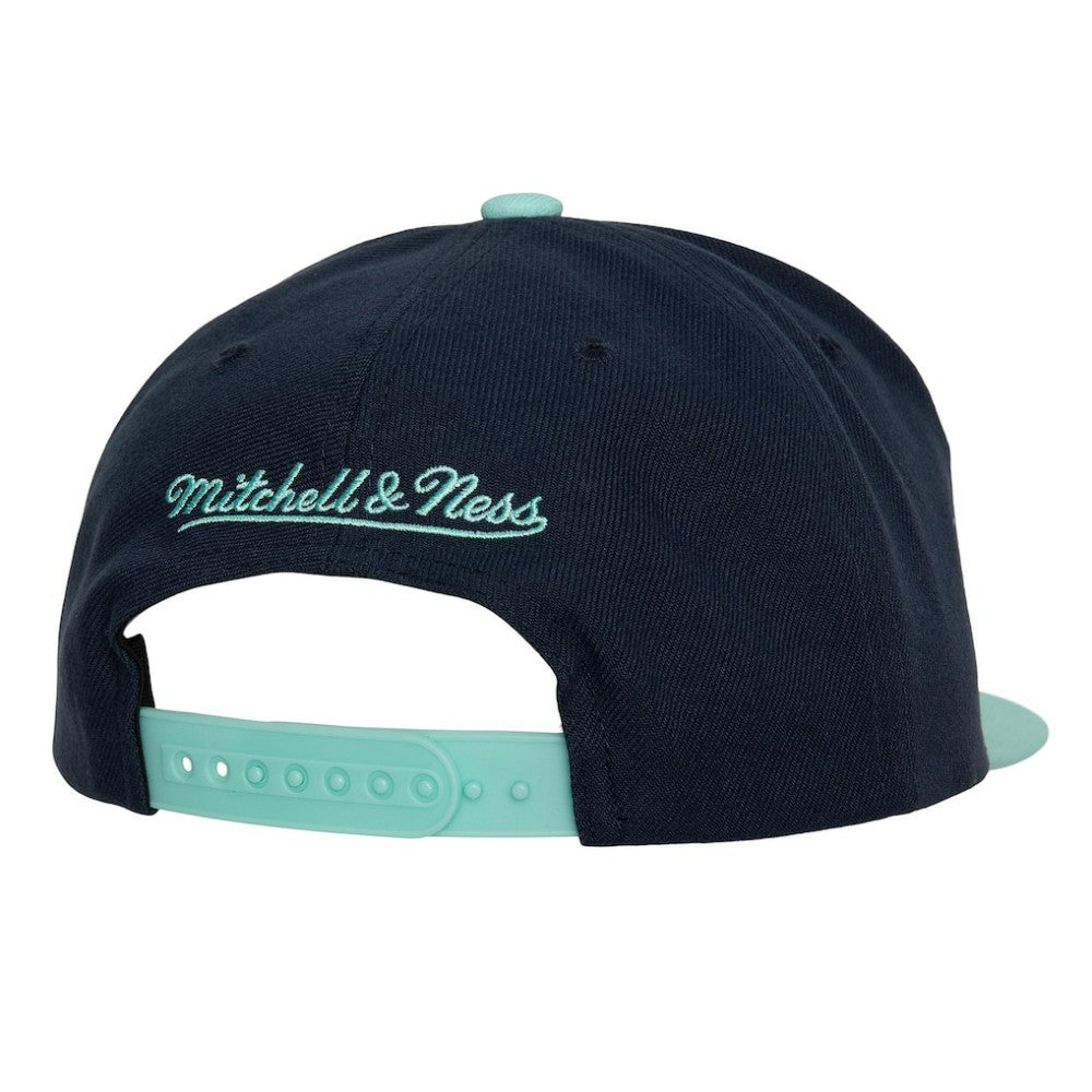 Seattle Kraken Mitchell & Ness Core Team Ground 2.0 Snapback Hat Navy
