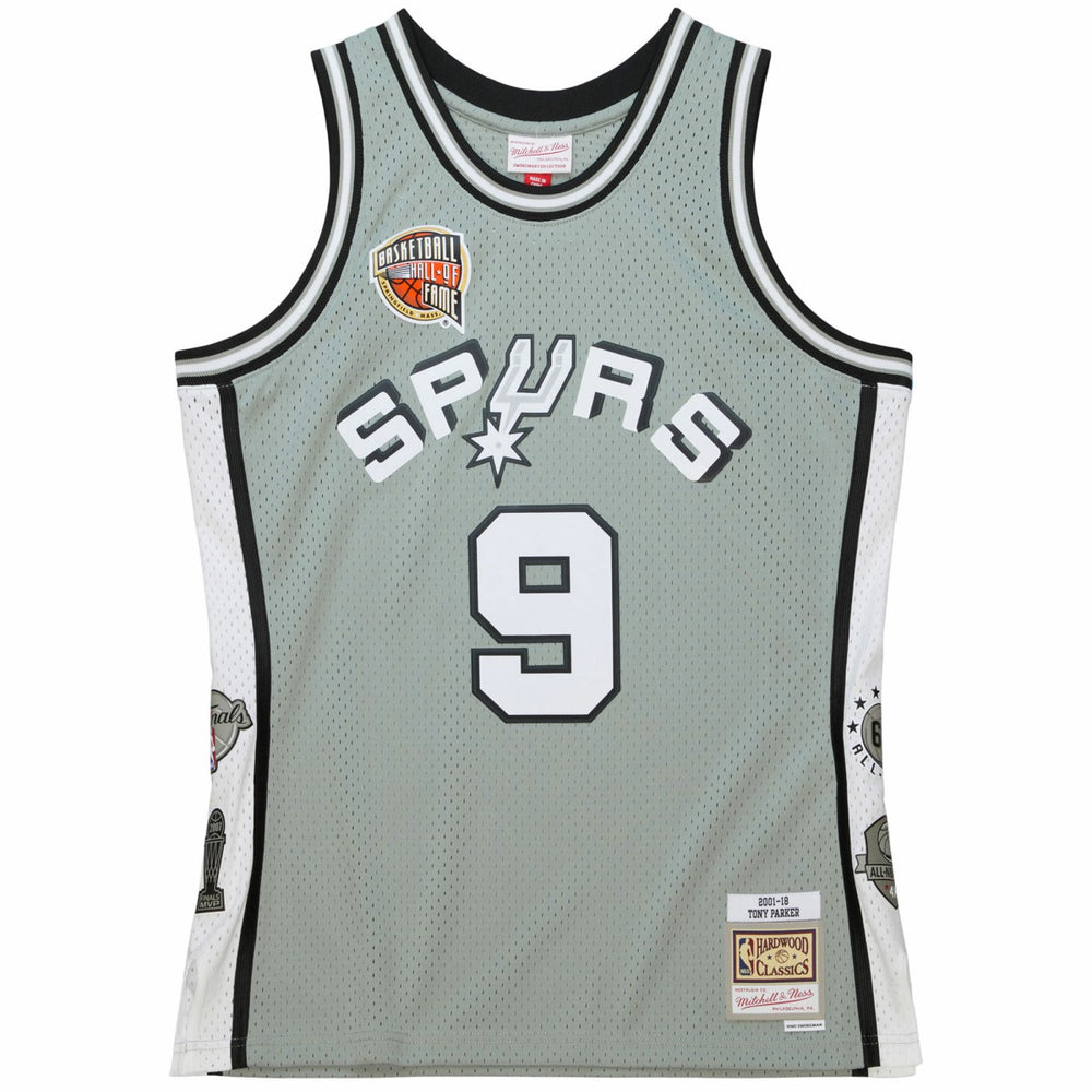 Tony Parker San Antonio Spurs Unisex Hall of Fame Class of 2023 Throwback Swingman Jersey - Gray | Mitchell & Ness for sale