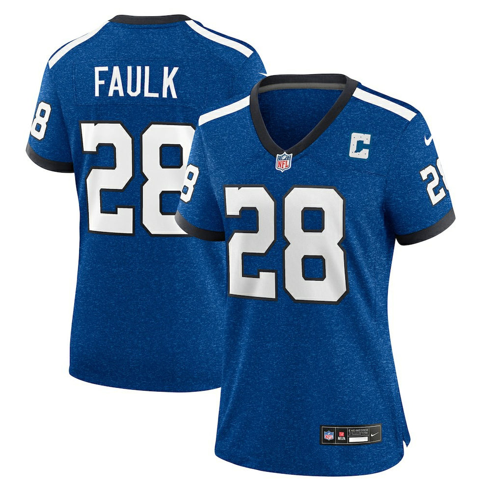 Marshall Faulk Indianapolis Colts Women's Indiana Nights Alternate Game Jersey - Royal | Nike sale