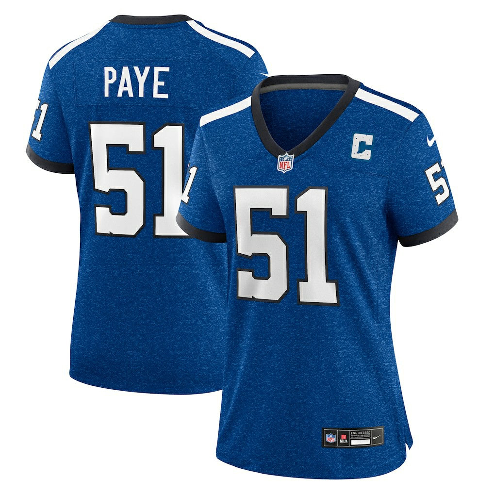 Kwity Paye Indianapolis Colts Women's Indiana Nights Alternate Game Jersey - Royal | Nike cheap