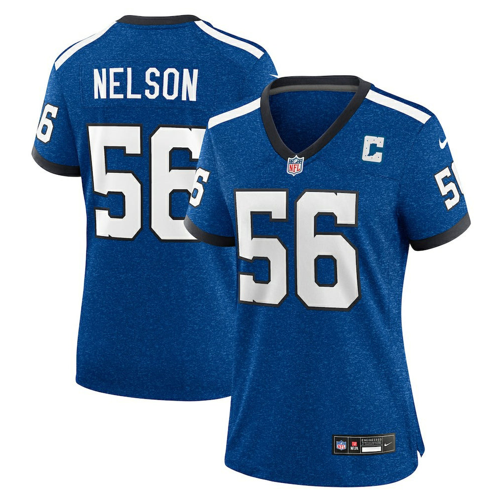 Quenton Nelson Indianapolis Colts Women's Indiana Nights Alternate Game Jersey - Royal | Nike online