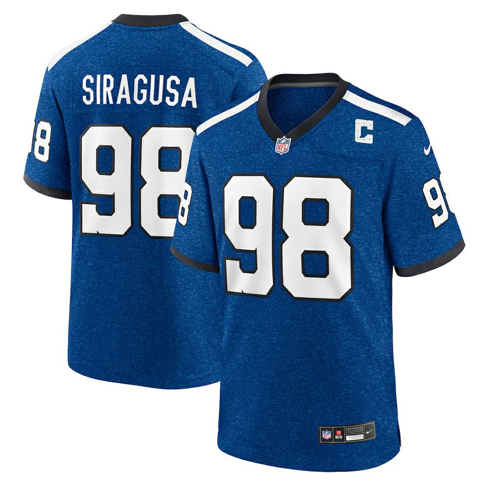 Tony Siragusa Indianapolis Colts Retired Player Alternate Game Jersey - Blue | Nike outlet