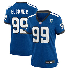 DeForest Buckner Indianapolis Colts Women's Indiana Nights Alternate Game Jersey - Royal | Nike outlet