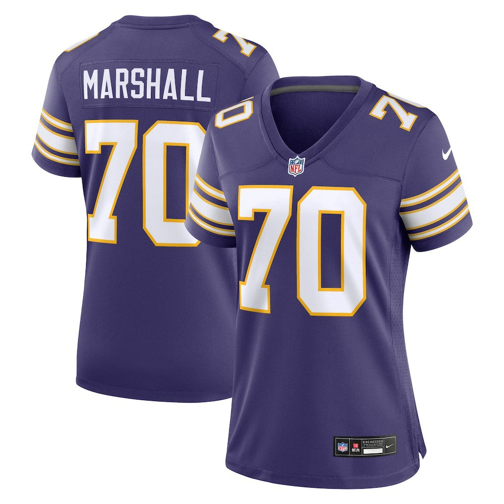 Jim Marshall Minnesota Vikings Women's Classic Retired Player Jersey - Purple | Nike discount