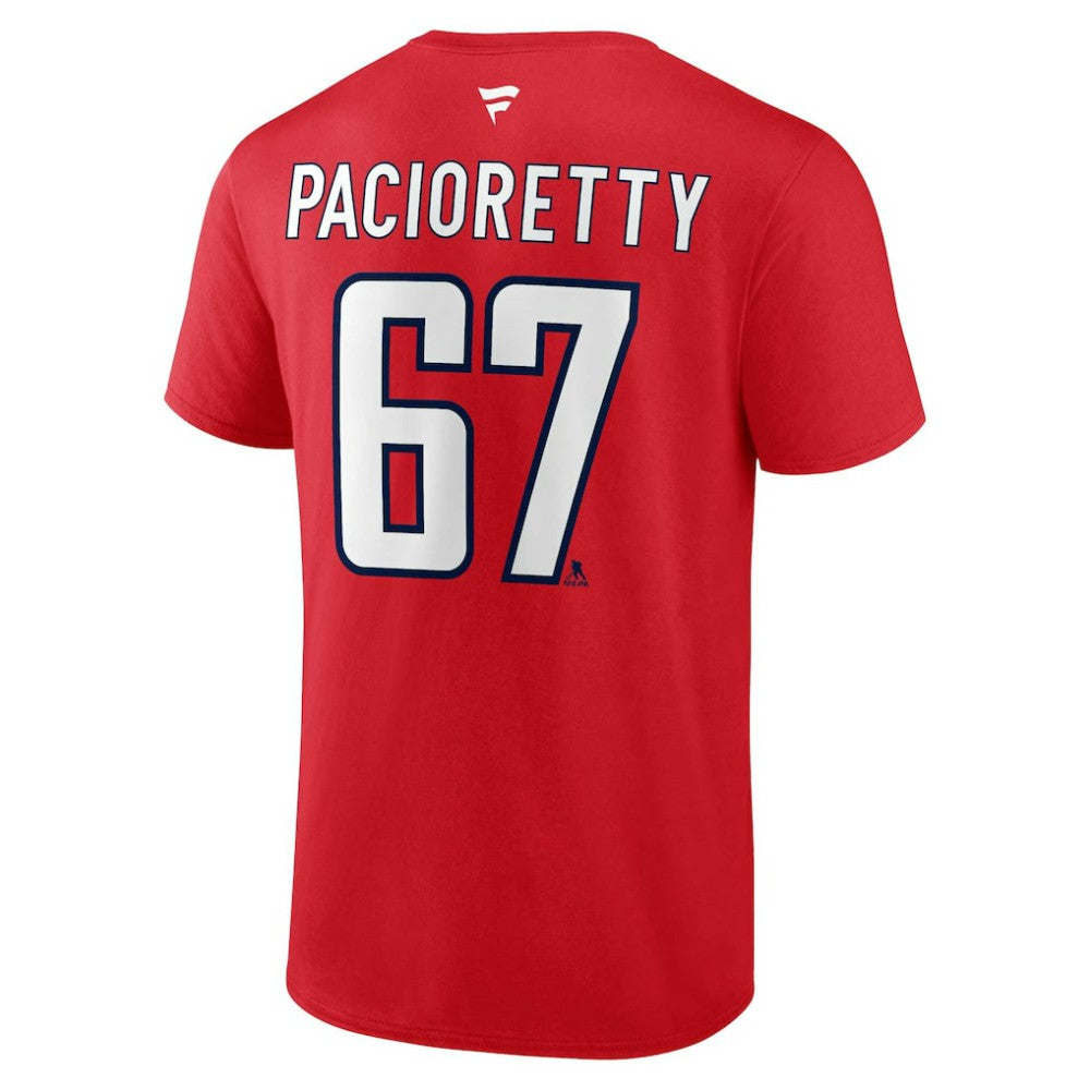 Max Pacioretty Washington Capitals Fanatics Authentic Stack Name & Number T-Shirt Red