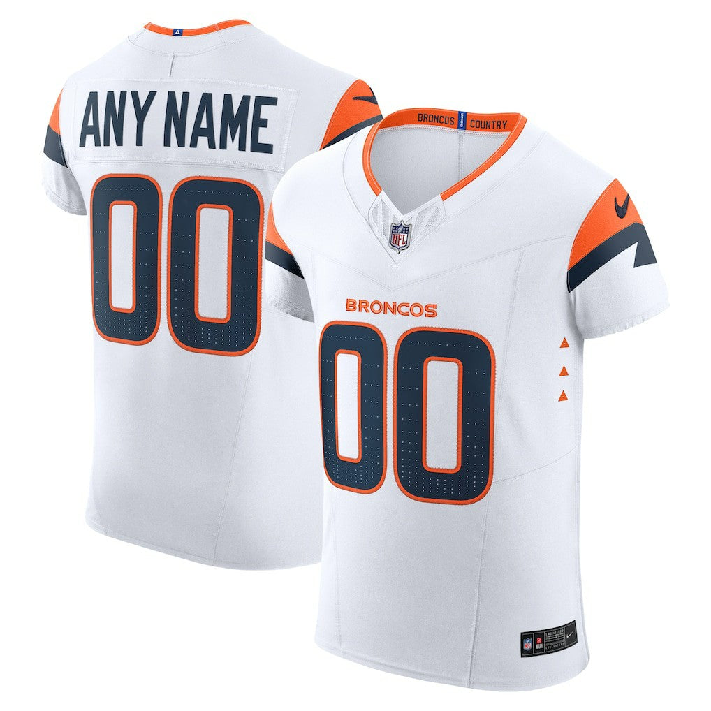 Denver Broncos Vapor F.U.S.E. Elite Custom Jersey - White | Nike for sale
