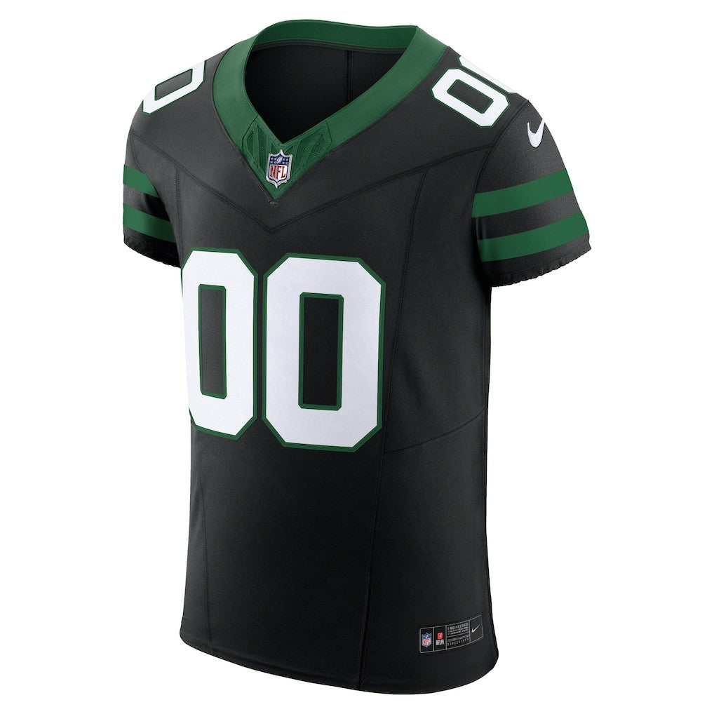New York Jets Alternate Vapor F.U.S.E. Elite Custom Jersey - Legacy Black | Nike cheap