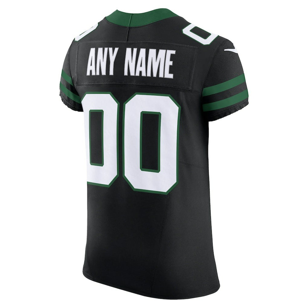 New York Jets Alternate Vapor F.U.S.E. Elite Custom Jersey - Legacy Black | Nike cheap
