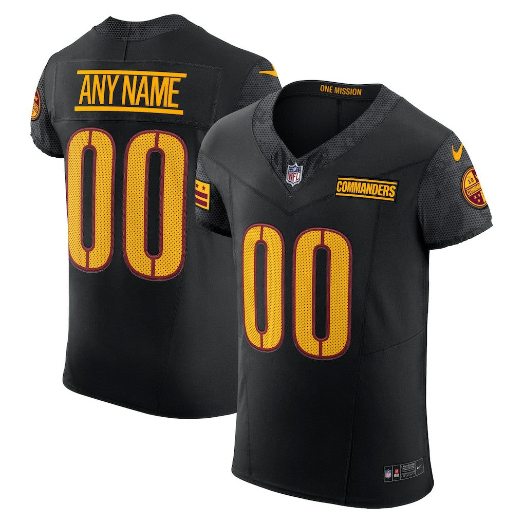 Washington Commanders Alternate Vapor F.U.S.E. Elite Custom Jersey - Black | Nike discount