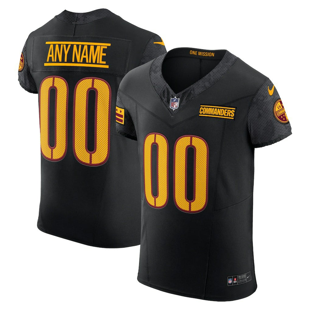 Washington Commanders Alternate Vapor F.U.S.E. Elite Custom Jersey - Black | Nike discount