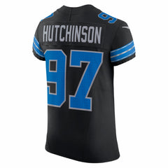 Aidan Hutchinson Detroit Lions Alternate Vapor F.U.S.E. Elite Jersey - Black | Nike on sale