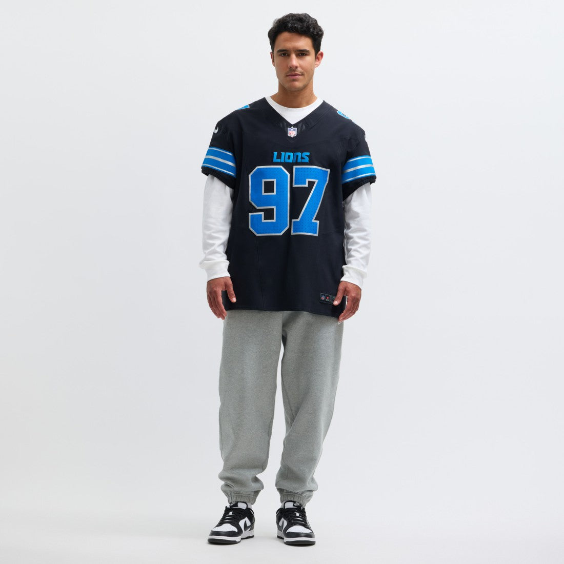 Aidan Hutchinson Detroit Lions Alternate Vapor F.U.S.E. Elite Jersey - Black | Nike on sale