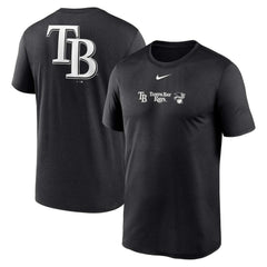 Tampa Bay Rays Fashion Over Shoulder Logo Legend T-Shirt - Black | Nike