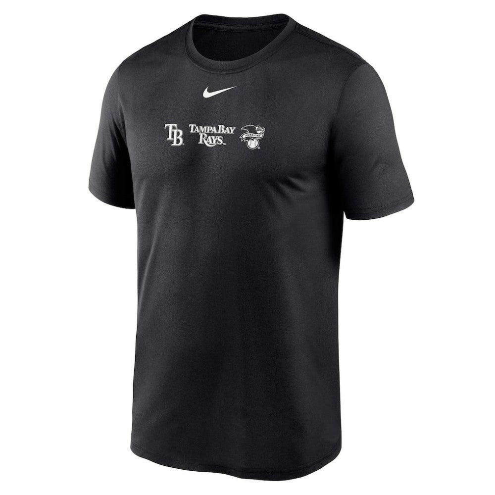 Tampa Bay Rays Fashion Over Shoulder Logo Legend T-Shirt - Black | Nike