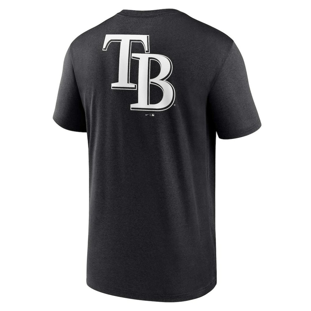 Tampa Bay Rays Fashion Over Shoulder Logo Legend T-Shirt - Black | Nike