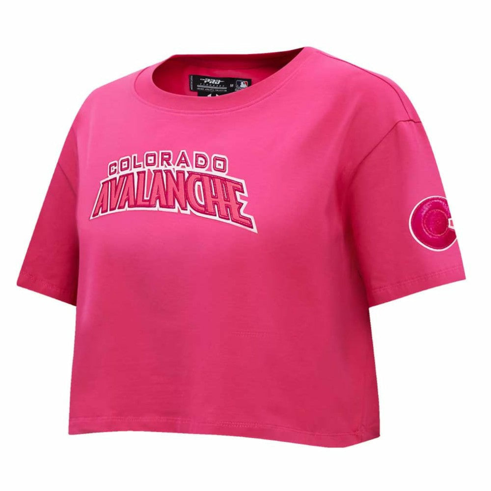 Colorado Avalanche Pro Standard Women's Triple Pink Cropped Boxy T-Shirt