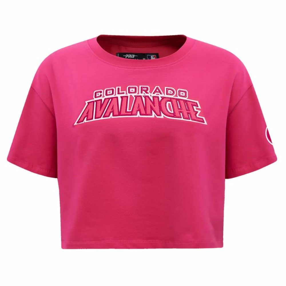 Colorado Avalanche Pro Standard Women's Triple Pink Cropped Boxy T-Shirt