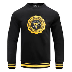 Pittsburgh Penguins Pro Standard Crest Emblem Pullover Sweatshirt Black
