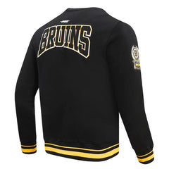 Boston Bruins Pro Standard Crest Emblem Pullover Sweatshirt Black