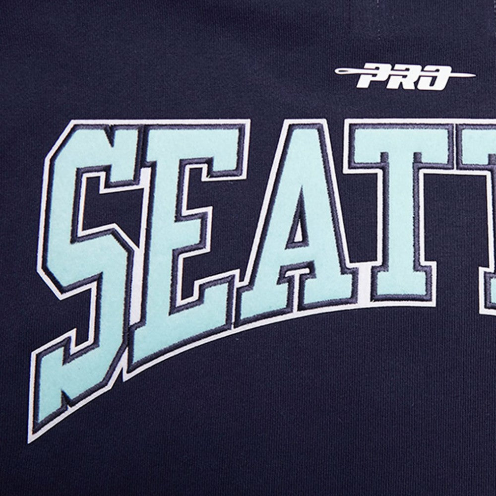 Seattle Kraken Pro Standard Crest Emblem Pullover Sweatshirt Deep Sea Blue