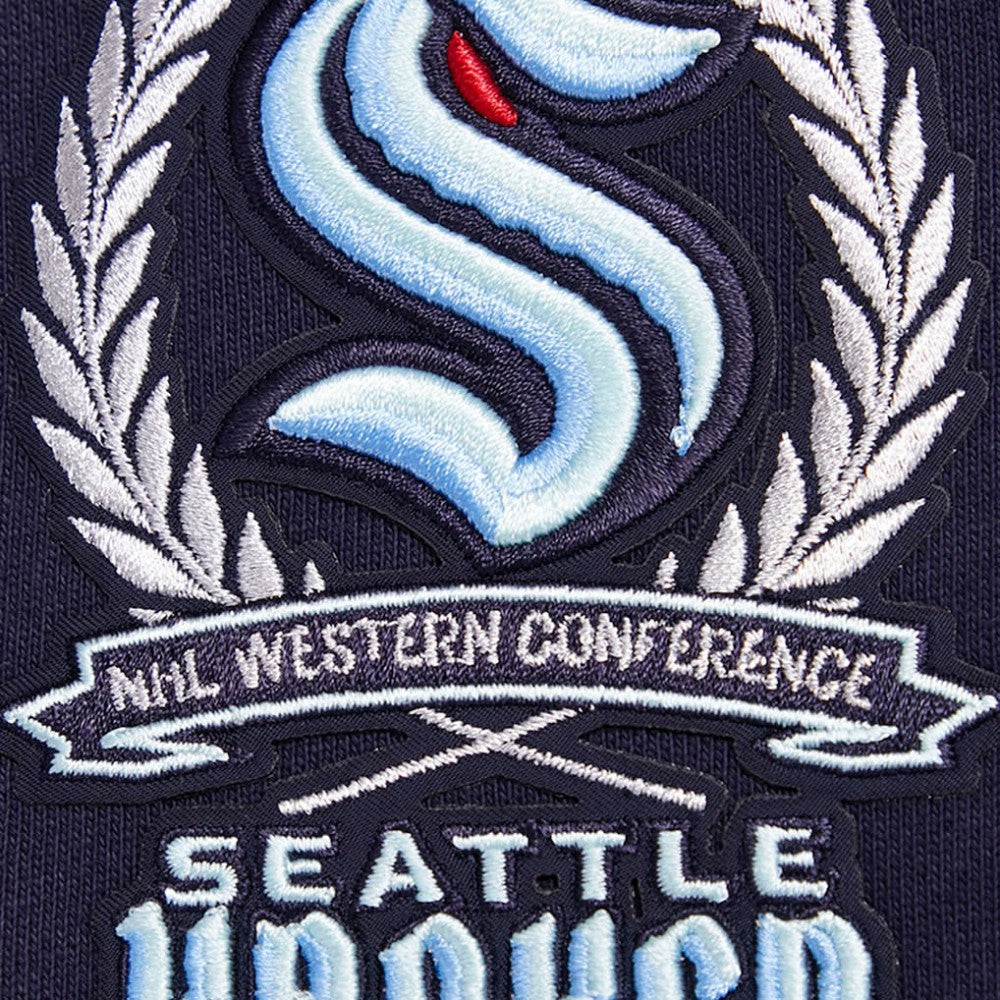 Seattle Kraken Pro Standard Crest Emblem Pullover Sweatshirt Deep Sea Blue