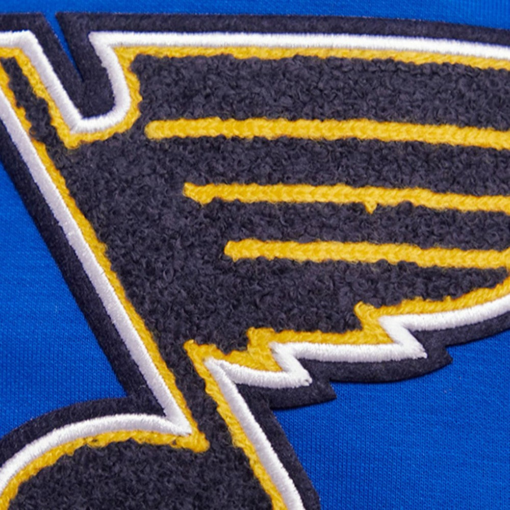 St. Louis Blues Pro Standard Classic Chenille Full-Zip Hoodie Jacket Blue
