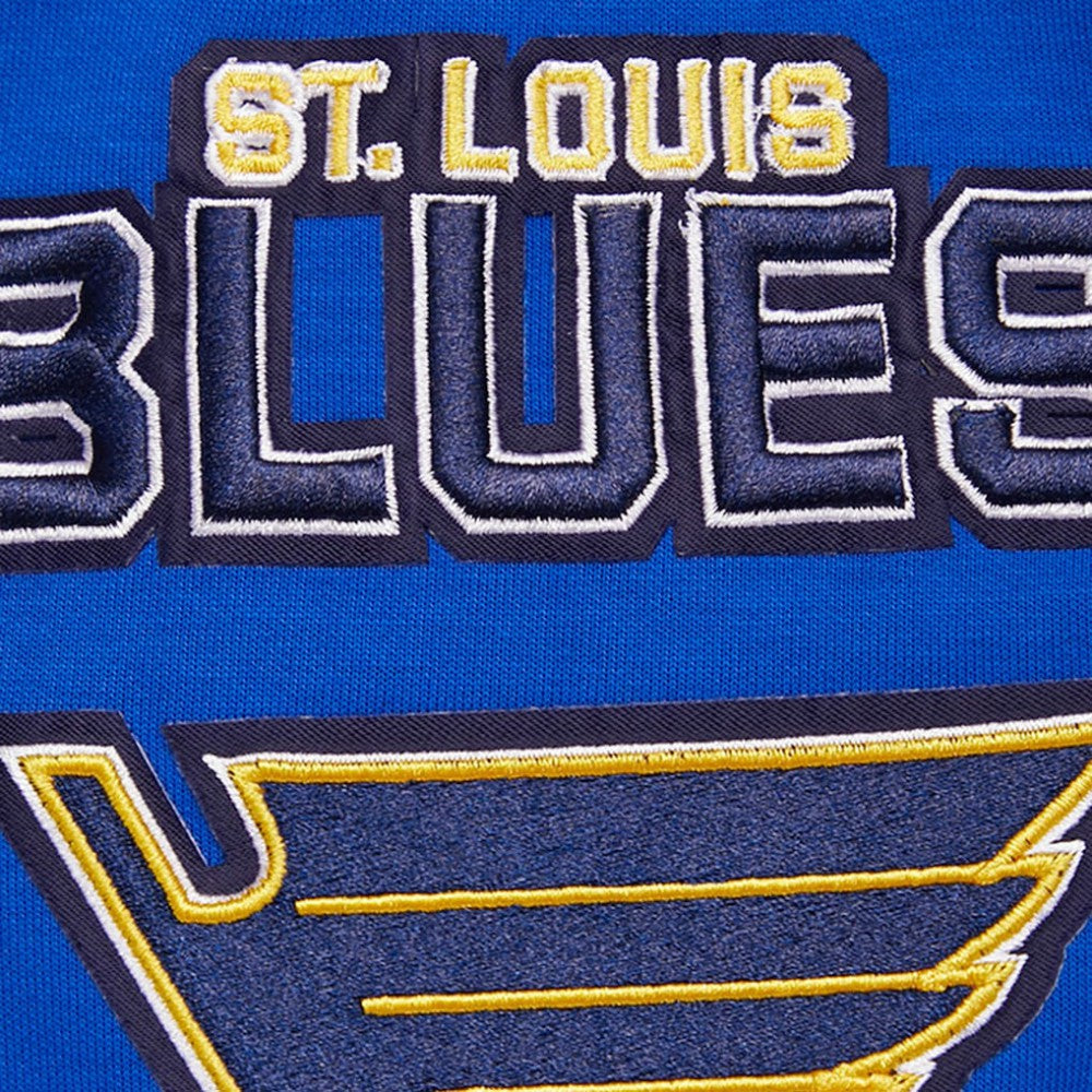 St. Louis Blues Pro Standard Classic Chenille Full-Zip Hoodie Jacket Blue