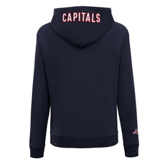 Washington Capitals Pro Standard Women's Classic Chenille Pullover Hoodie Navy