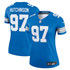 Aidan Hutchinson Detroit Lions Women's Legend Player Performance Top - Blue | Nike discount