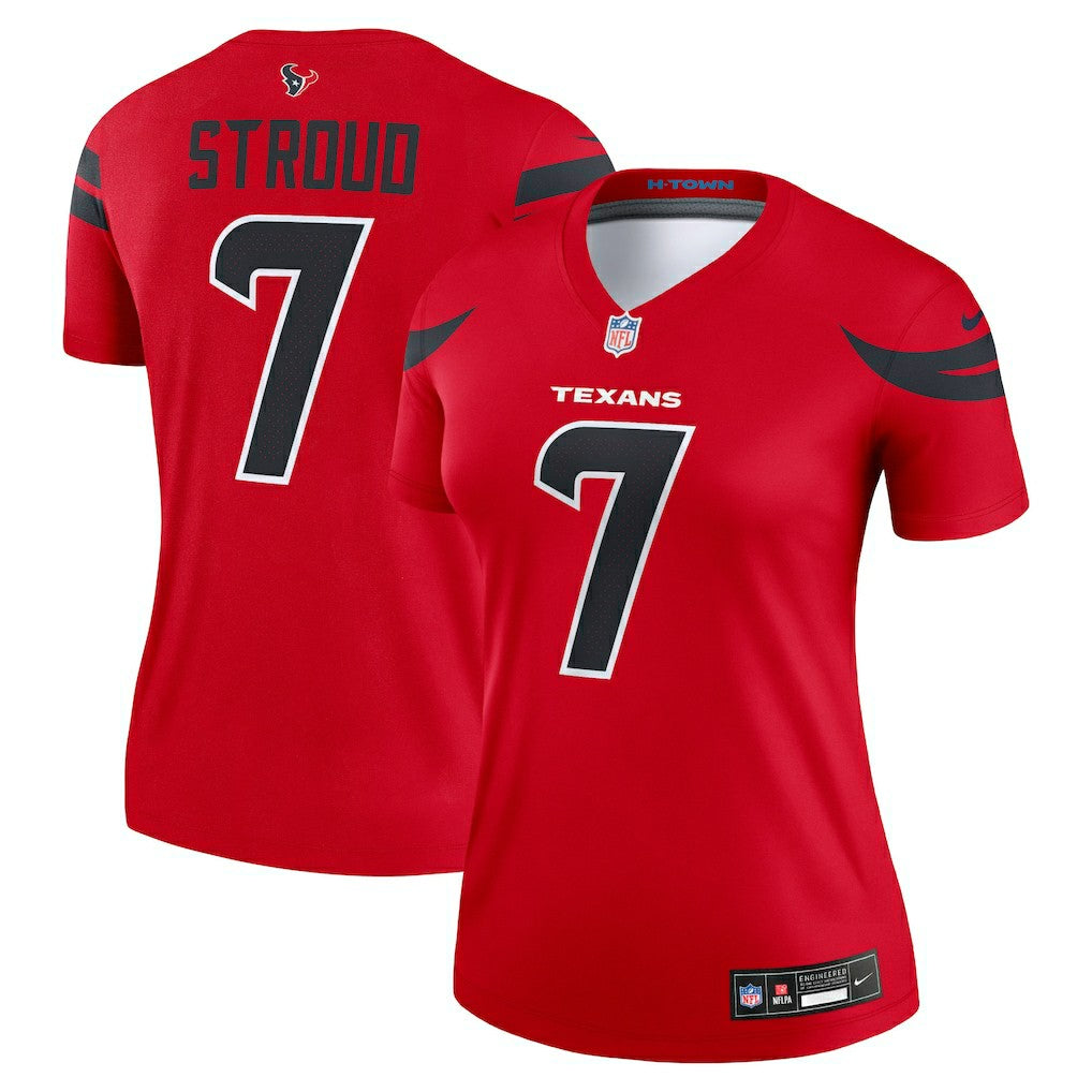 C.J. Stroud Houston Texans Women's Alternate Legend Player Performance Top - Red | Nike on sale