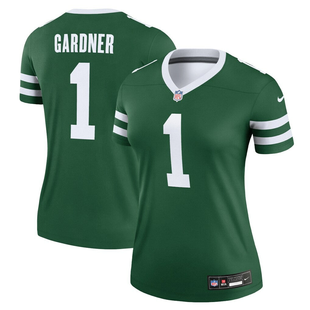 Ahmad Sauce Gardner New York Jets Women's Legend Player Performance Top - Legacy Green | Nike for sale